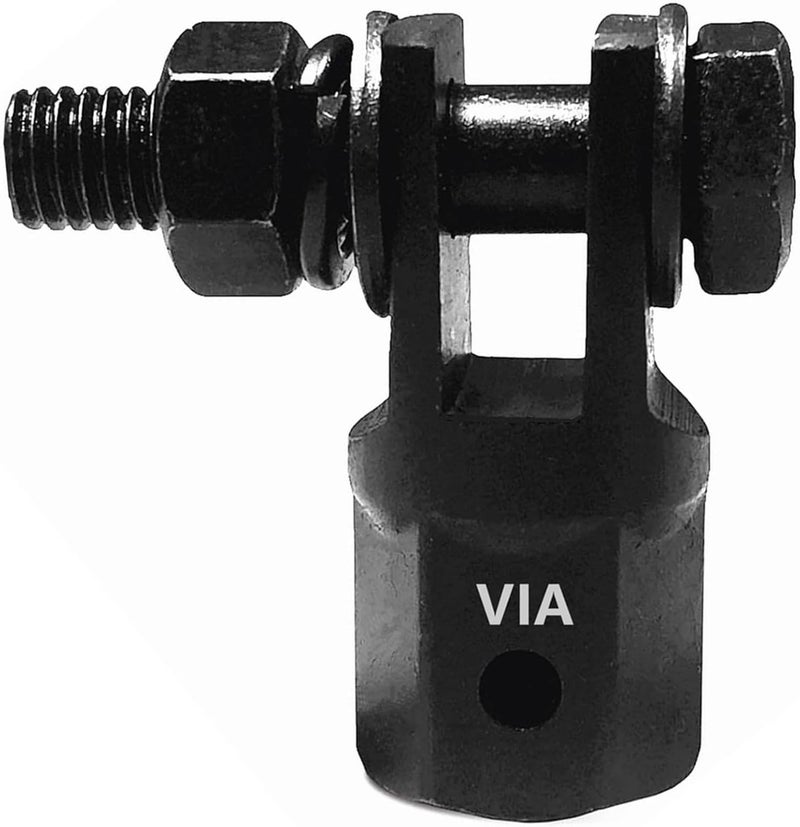 VIATOOLS 1/2" Scissor Jack Adapter for Use with 1/2 Inch Drive/Impact Drills/Ratchet or Standard Drive Sockets or 13/16 Inch Lug Wrench (Black) - Image 1